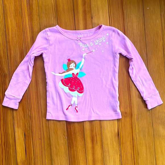 Pink 3T Carter’s Rise & Shine Fairy Long Sleeve Top - Picture 2 of 3